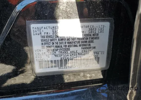 2015 Nissan Sentra S из США, поврежденный, VIN 3N1AB7AP1FY229355